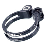 Max Maxb Bike Seat Post Clamp Ultralight Bicycle Seatpost Clip Black 34.9mm