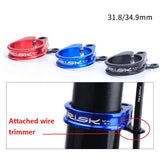 Max Maxb Bike Seat Post Clamp Ultralight Bicycle Seatpost Clip Black 34.9mm