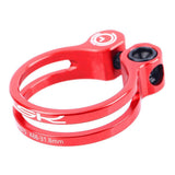 Max Maxb Bike Seat Post Clamp Ultralight Bicycle Seatpost Clip Red	31.8mm