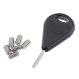 Maxbell 3 Sets Fusion Fin Box for Surfboard Surfing Plug with Screws Key 9 Degree