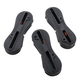 Maxbell 3 Sets Fusion Fin Box for Surfboard Surfing Plug with Screws Key 9 Degree
