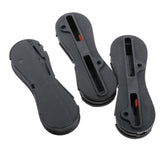 Maxbell 3 Sets Fusion Fin Box for Surfboard Surfing Plug with Screws Key 9 Degree