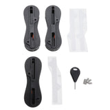 Maxbell 3 Sets Fusion Fin Box for Surfboard Surfing Plug with Screws Key 9 Degree