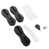 Maxbell 3 Sets Fusion Fin Box for Surfboard Surfing Plug with Screws Key 9 Degree