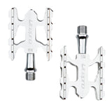 Maxbell 1 Pair Aluminium Alloy Mountain Road Bike Bearings Treadle Pedals Silver