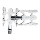 Maxbell 1 Pair Aluminium Alloy Mountain Road Bike Bearings Treadle Pedals Silver