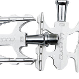 Maxbell 1 Pair Aluminium Alloy Mountain Road Bike Bearings Treadle Pedals Silver