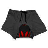 Maxbell 2 in 1 Padded Cycling Shorts Underwear Liner Loose Fit Half Short Pants L