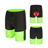Maxbell 2 in 1 Padded Cycling Shorts Underwear Liner Loose Fit Half Short Pants XXXL
