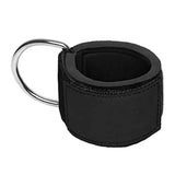 Maxbell Ankle Strap D-Ring Cable Machine Attachment Leg Thigh Pulley Wrap Black