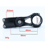 Maxbell Adjustable Bicycle Stem 85 degree MTB Road Bike Handlebar 31.8mm Stem  90mm