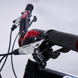 Maxbell Aluminum Alloy Bicycle Handlebar Cycling Bike Riser Bar Black+Red