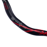 Maxbell Aluminum Alloy Bicycle Handlebar Cycling Bike Riser Bar Black+Red