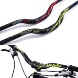 Maxbell Aluminum Alloy Bicycle Handlebar Cycling Bike Riser Bar Black+Red