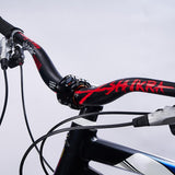 Maxbell Aluminum Alloy Bicycle Handlebar Cycling Bike Riser Bar Black+Red