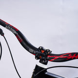 Maxbell Aluminum Alloy Bicycle Handlebar Cycling Bike Riser Bar Black+Red
