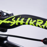 Maxbell Aluminum Alloy Bicycle Handlebar Cycling Bike Riser Bar Black+Green