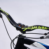 Maxbell Aluminum Alloy Bicycle Handlebar Cycling Bike Riser Bar Black+Green