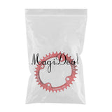 Maxbell Bike Chainring 104 BCD Narrow Wide Chain Ring 1 Speed Chainwheel Red 34T