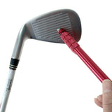 Maxbell Wedge Iron Golf Club Regrooving Tool Sharpener Cleaner Refinish Tool Red