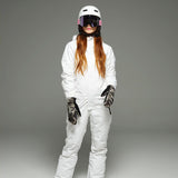 Maxbell One Pieces Ski Suits Jumpsuits Coveralls Snowsuits for Snow Sports White XS