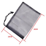 Maxbell Durable Nylon Mesh Bag with Sliding Drawstring Cord Lock Closure