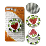 Maxbell Magnetic Golf Cap Clip Ball Marker Zinc Alloy Golfer Training Aid Strawberry