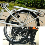 Maxbell Ultralight Bike Racks For Brompton Cycling Bike Easy Wheel Cargo Rack Black
