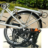Maxbell Ultralight Bike Racks For Brompton Cycling Bike Easy Wheel Cargo Rack Sliver