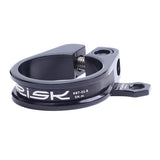 Maxbell Bicycle Seatpost Clamp Fixed Screw Bike Cable Hose Holder Clip Black 31.8mm