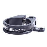 Maxbell Bicycle Seatpost Clamp Fixed Screw Bike Cable Hose Holder Clip Black 31.8mm