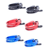 Maxbell Bicycle Seatpost Clamp Fixed Screw Bike Cable Hose Holder Clip Black 31.8mm