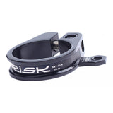 Maxbell Bicycle Seatpost Clamp Fixed Screw Bike Cable Hose Holder Clip Black 31.8mm