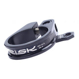 Maxbell Bicycle Seatpost Clamp Fixed Screw Bike Cable Hose Holder Clip Black 31.8mm