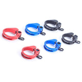 Maxbell Bicycle Seatpost Clamp Fixed Screw Bike Cable Hose Holder Clip Red	34.9mm