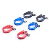 Maxbell Bicycle Seatpost Clamp Fixed Screw Bike Cable Hose Holder Clip Red	34.9mm