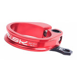Maxbell Bicycle Seatpost Clamp Fixed Screw Bike Cable Hose Holder Clip Red	34.9mm