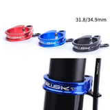Maxbell Bicycle Seatpost Clamp Fixed Screw Bike Cable Hose Holder Clip Red	34.9mm