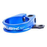 Maxbell Bicycle Seatpost Clamp Fixed Screw Bike Cable Hose Holder Clip Blue	31.8mm