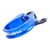 Maxbell Bicycle Seatpost Clamp Fixed Screw Bike Cable Hose Holder Clip Blue	31.8mm
