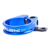 Maxbell Bicycle Seatpost Clamp Fixed Screw Bike Cable Hose Holder Clip Blue	31.8mm