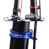Maxbell Bicycle Seatpost Clamp Fixed Screw Bike Cable Hose Holder Clip Blue	31.8mm