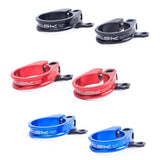 Maxbell Bicycle Seatpost Clamp Fixed Screw Bike Cable Hose Holder Clip Blue	31.8mm