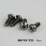 Maxbell 6pcs MTB Road Bicycle Bike Brake Disc Screws Rotor Bolts Hardware Silver