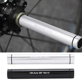 Maxbell Bike Hub Thru Axle Adapter Front Fork 15mm to 12mm Conversion Barrel Black