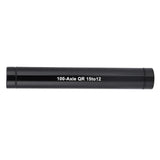 Maxbell Bike Hub Thru Axle Adapter Front Fork 15mm to 12mm Conversion Barrel Black