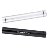 Maxbell Bike Hub Thru Axle Adapter Front Fork 15mm to 12mm Conversion Barrel Silver