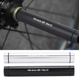 Maxbell Bike Hub Thru Axle Adapter Front Fork 15mm to 12mm Conversion Barrel Silver