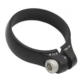 Maxbell Ultralight Bicycle Bike Seatpost Clamp Fixed Seat Post Tube Clip  Black 31.8