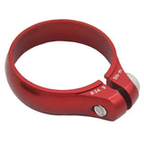 Maxbell Ultralight Bicycle Bike Seatpost Clamp Fixed Seat Post Tube Clip  Red	34.9